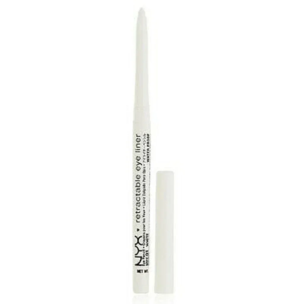NYX Retractable Eye Liner Waterproof White 3‎ Pack Epic Wear Liner Stick MPE01